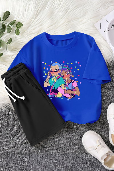 MYADA Premium Cool Girls Štampano Dvodelni dečiji set 23472