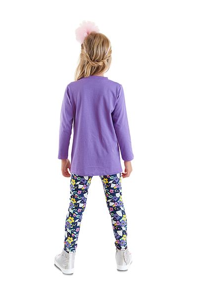 Denokids Faultier-Mädchen-Kinder-Tunika-Strumpfhosen-Set