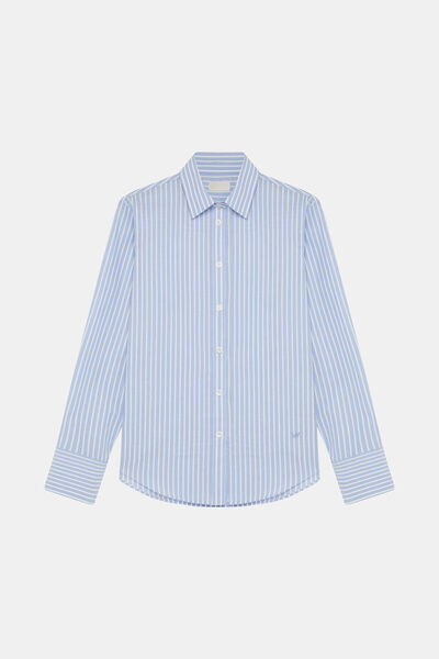 W Collection MAVİ ÇİZGİLİ GÖMLEK