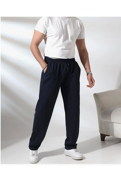 UYN SPORT Black Wide Leg Oversized Pattern Comfortable Wear Sweatpants