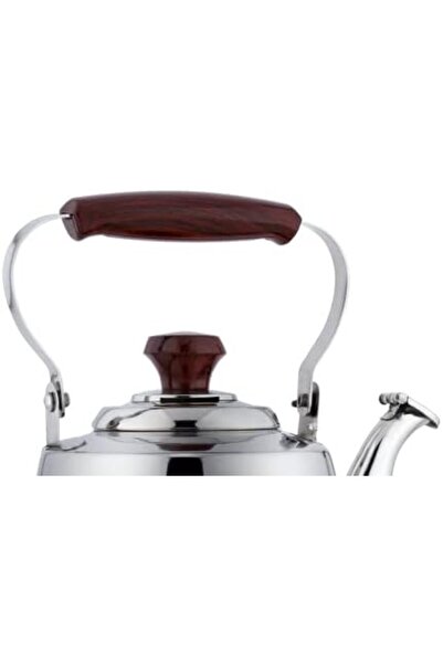 ALSAIF 2.5L Saif Teapot, durable and elegant, ideal for serving tea and other teas. Silver color.