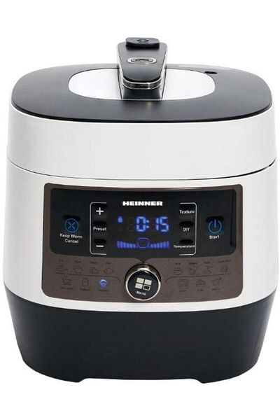Heinner Heinner HPCK-6WH Multicooker, Timer, 14 programs, LED Display, Steam/pressure cooking, 1000W