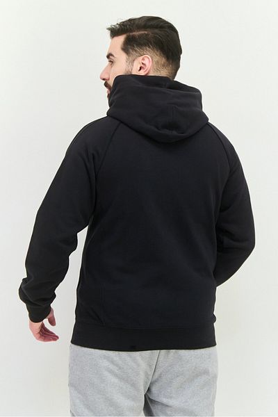 adidas Men Sportswear Fit Long Sleeve Outdoor Hooded Sweatshirt, Black