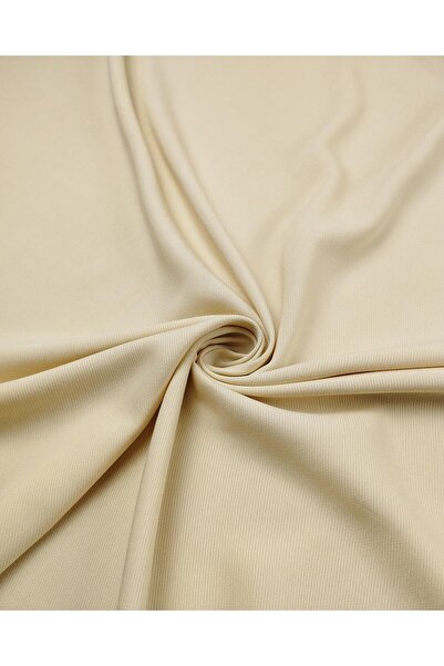 Kumaş Parça Țesut din viscoză ușoară de 140 cm - într-o culoare bej crem stră...