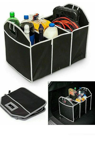 AS SEEN ON TV Car Boot Organiser, Foldable Non-slip Tidy Bag Large Capacity Trunk Organizer