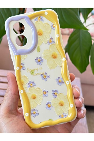 Fibaks Daisy Flower Color Silicone Cover with Oppo A38 Case Designed Patterned Camera Protection