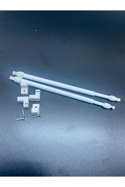 Şahinsoy perde Beyaz Briz Perde Çubuğu (KELEBEK PERDE ÇUBUĞU) 30-50cm