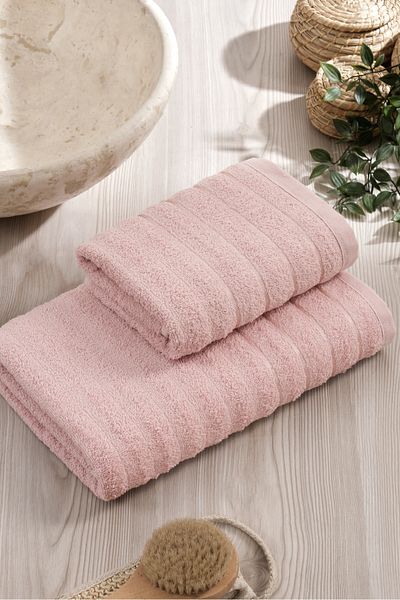 Eponj Home Σετ Πετσέτες 2 τεμαχίων Wave 50x85cm+70x140cm
