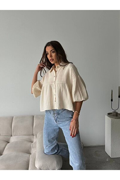 ABOUT US Πουκάμισο μουσελίνας RELAX KALIP # 2031