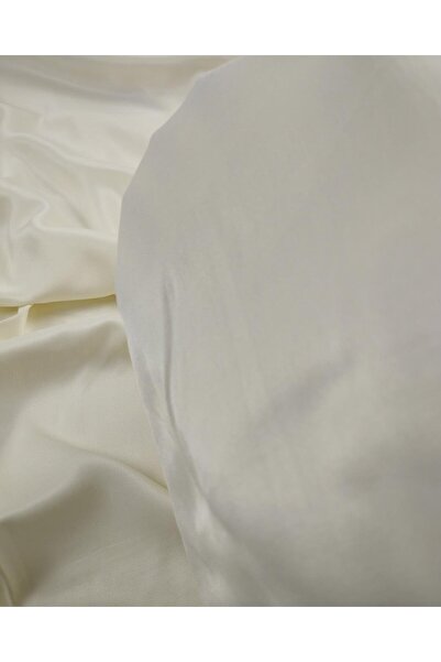 Kumaş Parça Cremă Satin Viscoză Culoare - 150 cm