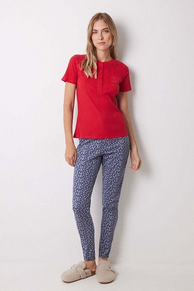 Women'secret Red short sleeve cotton t-shirt