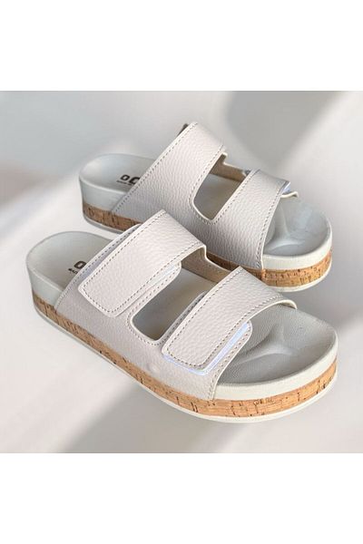 İpek papuci de casă de zi cu zi cu velcro dublu, ortopedici, negru, bej, de mătase