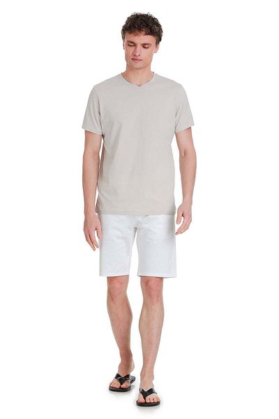 Hatemoğlu Μπλουζάκι Stone Regular Fit 100% βαμβακερό με λαιμόκοψη
