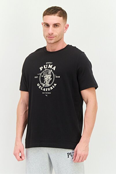 Puma Men Sportswear Fit Short Sleeve Outdoor T-Shirt, Black