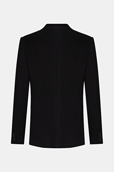 W Collection Black Buttoned Wool/Cashemere Jacket