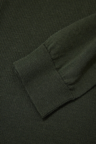 W Collection KHAKI LONG SLEEVE SWEATER