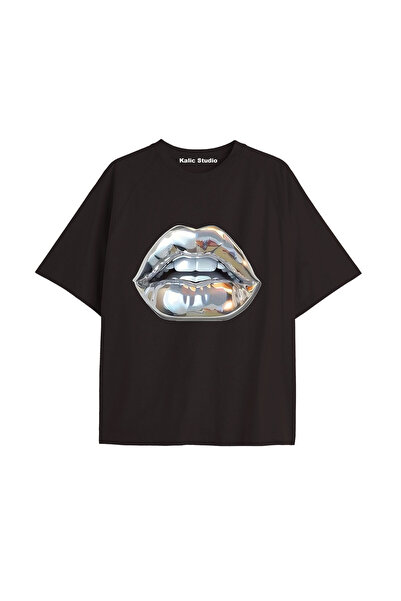 Kalic Studio UNISEX Bay Grillz majica sa uzorkom, crna letnja majica