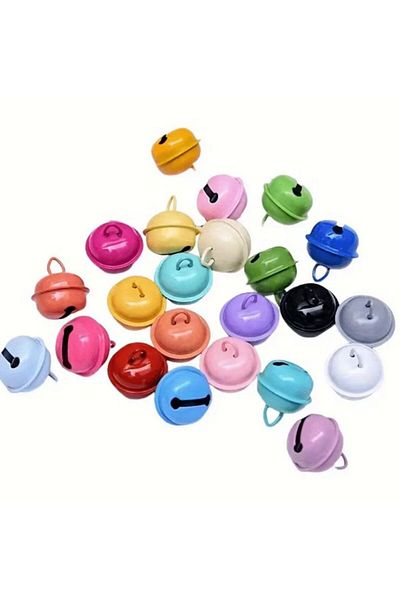OZN AKSESUAR Mixed Color Handle Bells, Bells and Leash Bells 20 mm (20 Pieces)