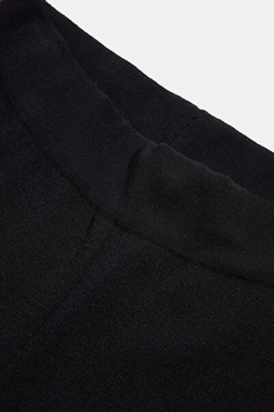 W Collection SİYAH BORU PAÇA SPOR PANTOLON
