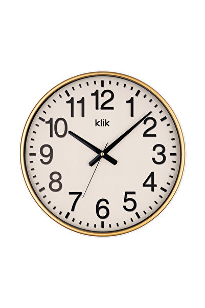 Klik Ceas de perete decorativ silențios Simplex Gold