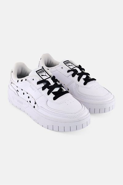 Puma Women Cali Dream Dalmatian Lace Up Outdoor Shoes, White/black