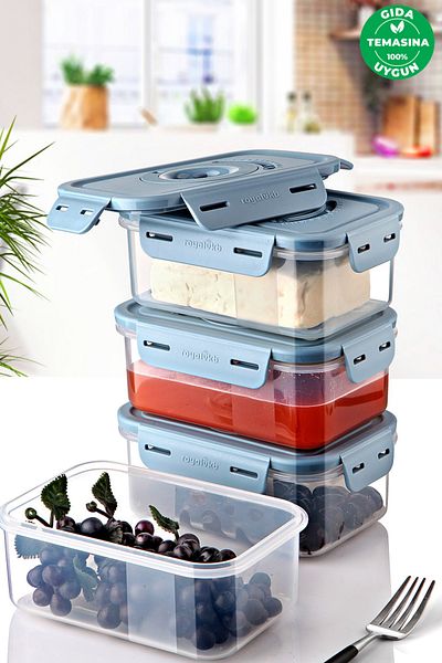 Prima Nova Seoul Product Storage Container 600 ml Set of 4