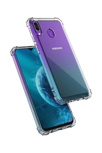 tekno grup حافظة Galaxy M20 حافظة شفافة فائقة الحماية مضادة للصدمات