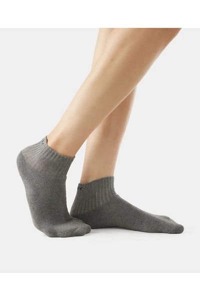 JOCKEY جوارب رياضية للكاحل 7036-01 رمادية للرجال