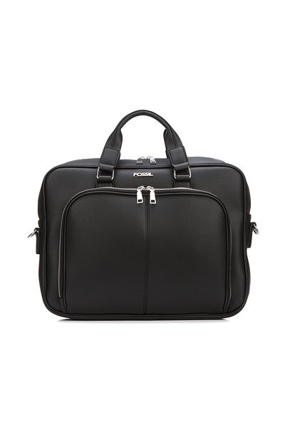 Fossil 2024 Unisex Μαύρη Τσάντα Laptop - Χαρτοφύλακας με ιμάντα ώμου