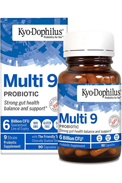 Kyolic كيو-دوفيلوس 9، توازن الأمعاء ودعم المناعة، 90 كبسولة