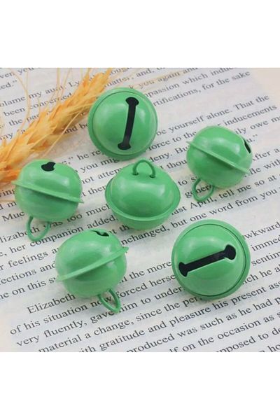 OZN AKSESUAR Green Color Handle Bell, Bell, Leash and Amigurumi Bell Book (20 Pieces)