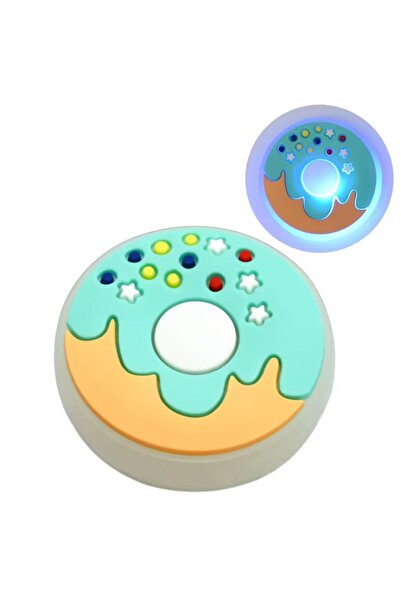 OZN AKSESUAR Ledli Yanıp Sönen Donut Terlik Süsü Üç Boyutlu/Işıklı 3d Charm/j...