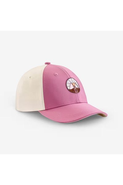Decathlon Children's Outdoor Hat - 7/15 Years - Pink/Beige - Mh100