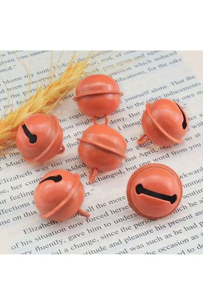 OZN AKSESUAR Orange Color Handle Bells, Bells and Leash Bell Set (20 Pcs)