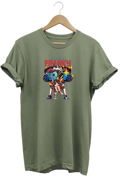 remonz Μπλουζάκι One Piece Franky με κοντό μανίκι από βαμβακερό λαιμόκοψη