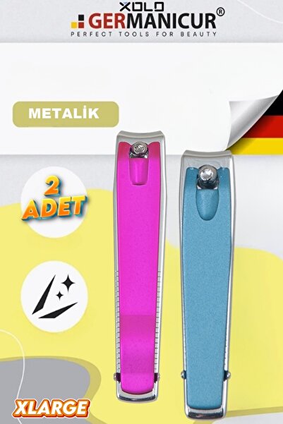 xolo 2 Adet Metalik Tırnak Makası Büyük Boy Large El Ayak Çıt Çıt Makas Makas...