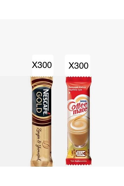 Nescafe Gold 2Grx300 and Coffe Mate 5Grx300 Single Drinking Instant Coffee
