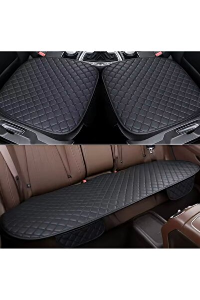 rebols طقم وسائد مقعد السيارة من الجلد الصناعي ومضادة للعرق - غطاء حماية للمق...