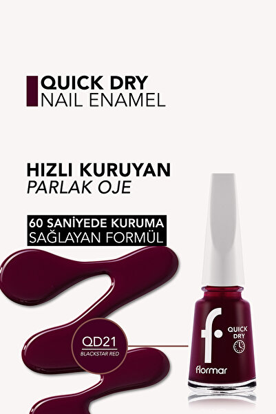 Flormar Quick Dry Hızlı Kuruyan İnce Yapılı & Parlak Bitişli Oje
