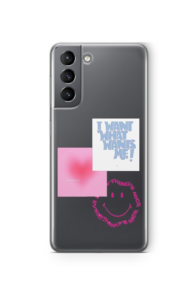 Multitronic Samsung Galaxy S21 Fe Compatible Things Nice Design Printed Trans...