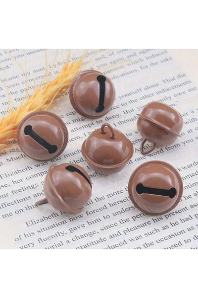OZN AKSESUAR Brown Handled Bell, Bell and Amigurumi Bell 20 mm (20 Pieces)