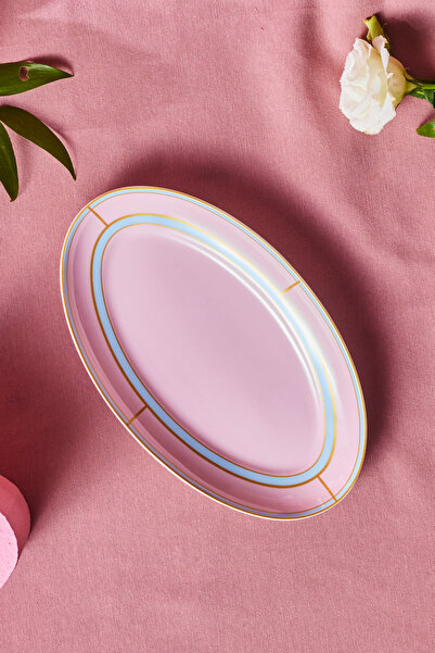 Karaca Talya Kayık Tabak 25 Cm Pembe