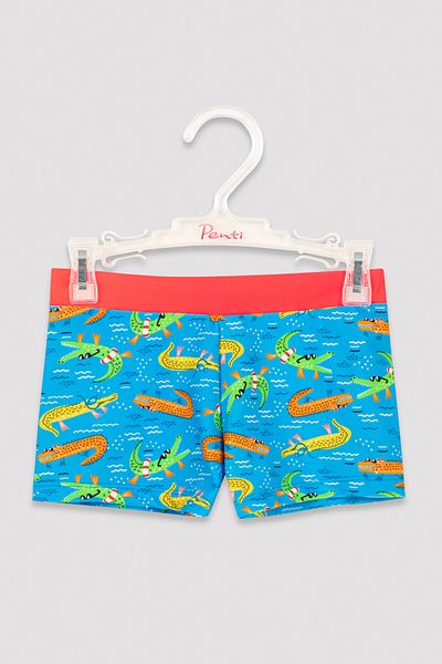 Penti Boy's Crocodile Patterned Boxer Swimsuit