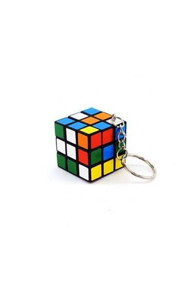 optana مكعب ذكاء صغير (مكعب الصبر) سلسلة مفاتيح 3x3 - مكعب صغير ممتع ومحمول