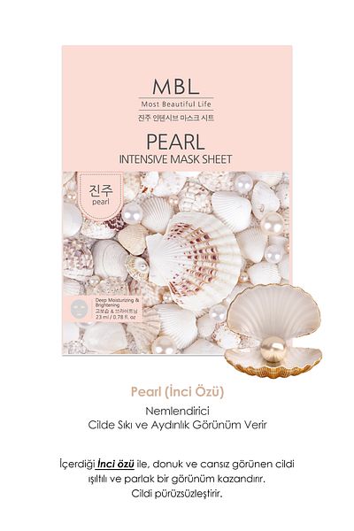 MBL Teresia Moisturizing and Nourishing Facial Mask with Pearl Extract