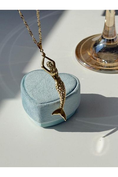 AŞIK ACCESSORIES Stainless Steel Mermaid Necklace