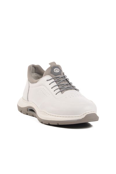 AYK'S Pantofi casual pentru bărbați din piele naturală albă 5Y2844-8225 M