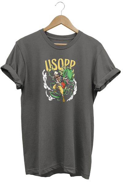 remonz Μπλουζάκι One Piece Usopp με κοντό μανίκι βαμβακερό λαιμόκοψη