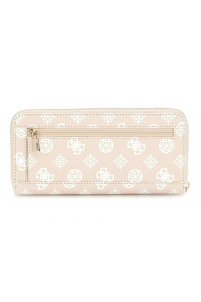 Guess Women's Beige Laurel Large Zipper Wallet