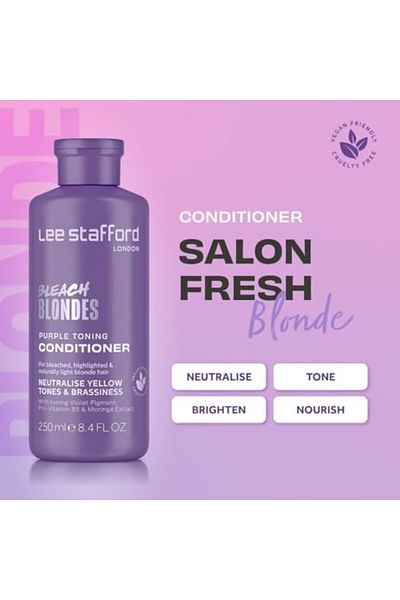 LEE STAFFORD BLEACH BLONDES PURPLE REIGN TONING CONDITIONER 250ML